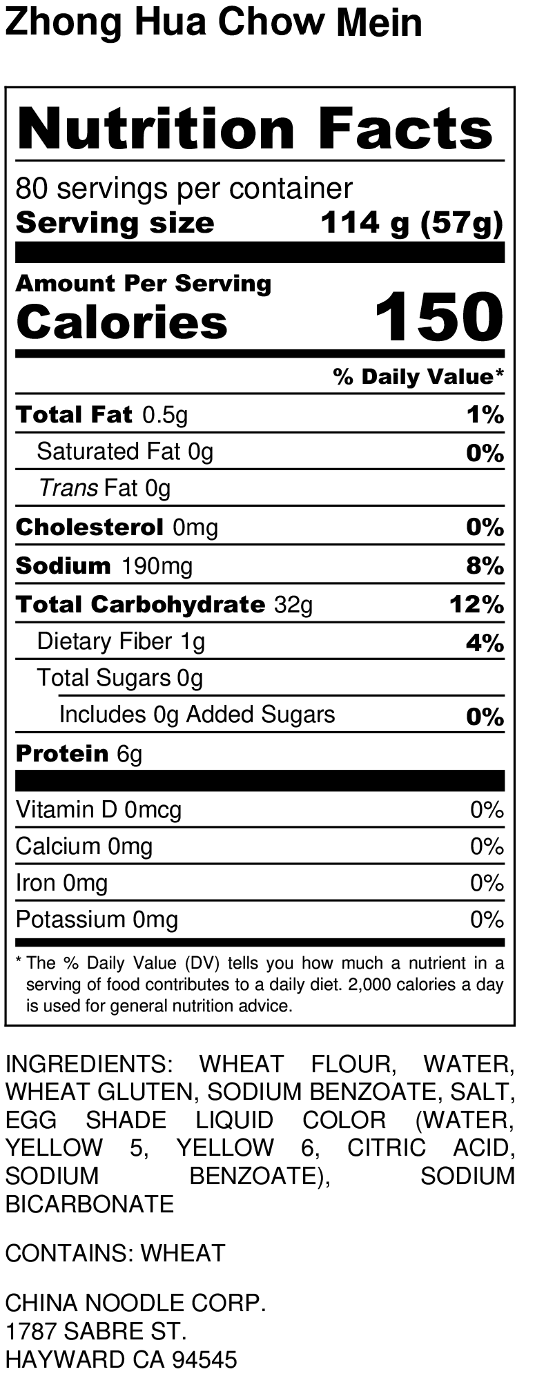 Nutrition Facts